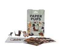DIY Paper Cats Kit - Origami 3D Paper to Fold Cute Dog/Dinosaur/Cow/Cat Figures,Handmade Kitten Papers Crafts,Papercraft Activity or Adults & Kids,Gift for Animal Lovers (Dog)