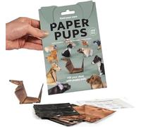 DIY Paper Cats Origami Kit - 50 Sheets DIY Origami Paper to Fold Cute Cat, Dog & Dinosaur Figures, Creative Origami Animal Craft Kit for Pet Lovers (Dog)