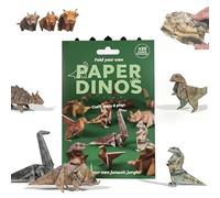 DIY Paper Cats Origami Kit,50 Sheets Folding Paper for Creative Cat, Dog & Dinosaur Models,Fun 3D Papers Dinosaurs Models (Dinosaur)