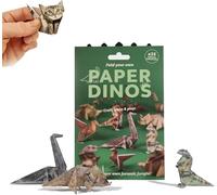 DIY Paper Cats Origami Kit,Paper Cats Origami, 3D Cat/Dog/Dinosaur Origami Papers Craft Kit, Funny Craft Activity for Adults & Kids, DIY Animal Desk Decor (Dinosaur)