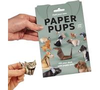 DIY Paper Cats Origami Kit,Paper Cats Origami, 3D Cat/Dog/Dinosaur Origami Papers Craft Kit, Funny Craft Activity for Adults & Kids, DIY Animal Desk Decor (Dog)