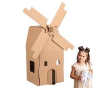 DIY Paper House Model - Mini Craft Building Kit, Creative Educational Toy | Children Gift For Birthday Christmas Holidays Learning Imagination Development Activity Fun