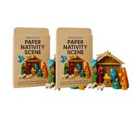 DIY Paper Nativity Scene, Christmas Origami Craft Set with Jesus Angel & Animal, Creative & Educational,Origami Kit for Beginners,Holiday Paper Decoration & Gift for Craft Lovers,Adults (A 2 PCS)