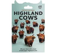 DIY Paper Nativity Scene, Nativity Origami Set with Jesus Angel & Animal, Origami Kit, 50 Fold 3D Christmas Paper Crafts, Holiday Desk Decoration for Craft Lovers Adults & Kids (Highland Cows)