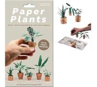 DIY Paper Plants,Easy DIY Plant Kit,3D Origami Botanical Craft Set,Miniature Craft Leaves,Easy DIY Paper Plants Kit,Handmade Desk Greenery,Gift for Plant Lovers (1 pcs)