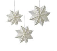 DIY Paper Snowflake Decorations 3 Pack White Origami(D)