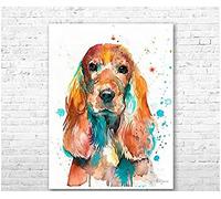 DIY Papery Jigsaw Puzzle Giant Adult Dog 100 Pieces English Cocker Spaniel Wall Sticker 45,5x35,5CM