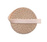 DIY PARK 5 Yard 1/2" 13mm Shiny Nylon Plush Elastic Spandex Band Shoulder Webbing Bra Strap Underwear Lingerie Sewing Trim (Nude)