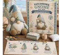 DIY Patchwork Animal Kit - Create Your Own Adorable Animals, Christmas Gnome DIY Patchwork Kit, 3D Cat DIY Sewing Project for Adults &Beginners, Home Decor & Gift (A 10)