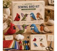 DIY Patchwork Animal Kit,Handmade Sewing Craft Set with Floral Fabric & Stuffing,Plush Animals DIYSet,3D Cute Patchwork Animal DIY Kit for Adults,Beginners,Craft Lovers,Gift for Birthdays,Holidays