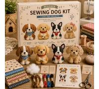 DIY Patchwork Animal Kit,Handmade Sewing Craft Set with Floral Fabric & Stuffing,Plush Animals DIYSet,3D Cute Patchwork Animal DIY Kit for Adults,Beginners,Craft Lovers,Gift for Birthdays,Holidays