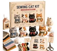 DIY Patchwork Animal Kit, Handmade Sewing Craft Set with Floral Fabric, Stuffing, Tools,Handmade Sewing Crafts Set for Adults, Beginners, Craft Lovers, Gift for Birthdays, Holidays (Dwarfs)