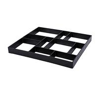 DIY Paving Mould, Garden Concrete for Pavement Walkways Black Asym Al Moule a Beton Outdoor Improvements Stone Tile Brick Cement for Patio Terrace