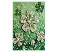 DIY Pearl Art Painting Kit Home Decor 20x30cm with Frame, DIY Diamond Pearl Painting Kit for Adults Beginner Friendly Craft Kits Gift, Home Office Bedroom Living Room Entrance Decor