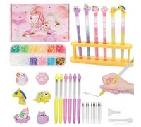 DIY Pen Making Kit, Fun Pen Creator Studio, Make You Own Sparkly Pens with Beads, Personalised Pen Making Kit for Kids, Creative Arts and Craft Kits for Kids, Birthday Christmas Gifts for Girls Boys