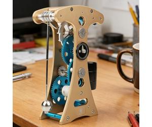 DIY Pendulum Clock Construction Kit - Educational Science Toy for Teens with 5-10 Minute Run Time