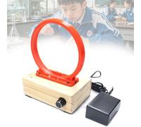 DIY Perpetual Motion Machine Model, Electromagnetic Cyclotron Scientific Experiment Equipment, Iron Ball Circular Motion Coil, 3D Printing PLA + Wooden Shell, Quick Response for Lab, Science Education