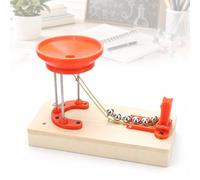 DIY Perpetual Motion Machine Model, Electromagnetic Physics Demonstration Kit, Wooden Base, Educational Novelty Gift for Kids, Teens & Adults