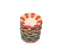DIY Petal Paper Bowl Stackable Flower Paper Cups for Kids Handcraft, 50pcs Safe Cute Bowls for Blackboard