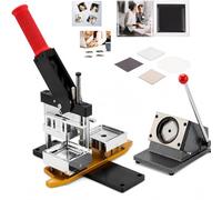 DIY Photo Magnet Machine for Fridge, Pin Maker with 100 Consumable Sets, Paper Cutter, and Badge Maker for Custom Magnets and Buttons