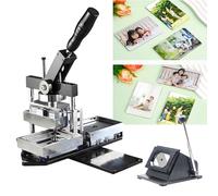 DIY Photo Magnet Maker Kit - Rectangular 3x2 Inch Fridge Magnet Press with Paper Cutter & 100 Materials - Ideal for Personalized Gifts and Craft Projects