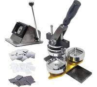 DIY Photo Magnet Maker Machine, Square/Rectangle Magnet Press, Includes 100 Supplies, Paper Cutter and Button Badge Maker, Perfect for Custom Photographs and Crafts