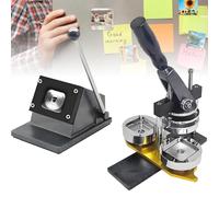 DIY Photo Magnet Making Press Machine,2x2 inch Photo Magnet Maker Machine Kit,with Paper Cutter, Consumables, Button Badge Making for Refrigerators