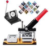 DIY Photo Refrigerator Sticker Magnet Press Machine with Paper Cutter and Materials, Create Custom Fridge Magnets for Home and Office Decor (Machine+100pcs(Acrylic))