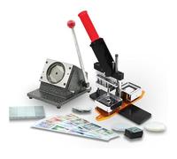 DIY Photo Refrigerator Sticker Square Fridge Magnets Badge Maker Machine Magnet Press Machine+Paper Cutter+100/1000pcs Materials 53 * 80mm(50 * 50mm)