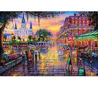 DIY Pigment by Numbers Canvas Oil Painting Kit for Adults,New Orleans Louisiana Landscape Acrylic Paint by Numbers Drawing Paint Brushes Home Wall Decor Arts Craft Gift 16x20 inch