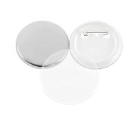 DIY Pin Badges Button Making Machine Parts, 25/32/37/44/58MM Blank Badge Button Parts 100/300/500Pcs Multipurpose(500-PCS,44mm)
