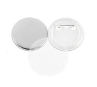 DIY Pin Button Making Machine Parts,100 Sets 25-75MM Blank Plastic/Metal Badges Button Making Supplies Multipurpose(37mm,Plastic Base 100Pcs)