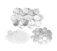 DIY Pin Circular Badges Maker Parts Set 25-75MM, Circle Button Badge Making 100/200 PCS Crafts Supplies Multipurpose(200Pcs,25mm)
