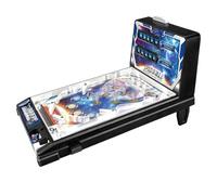 DIY Pinball Machine Toy with Pull Handle, Lights, Sounds, Interactive Tabletop Arcade Game for Parent-Child Play