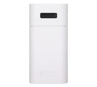 DIY Power Bank Box, 2 in 1 Portable Charger 2 Sections 21700/18650/18700/20700 Battery Charger Type C Fast Charging Power Bank, Mobile Power Case Kit (White)