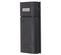 DIY Power Bank Box, 2 in 1 Portable Charger 2 Sections 21700/18650/18700/20700 Battery Charger Type C Fast Charging Power Bank, Mobile Power Case Kit (Black)