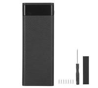 DIY Power Bank Box, 8 Sections 18650 Battery Charger Type C Fast Charging Power Bank Mobile Power Case Kit (Black)