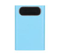 DIY Power Bank Box, Portable 4x21700 Battery Charger Case Dual USB Output Ports Plastic Shell Box with LCD Display, Micro and Type C Input