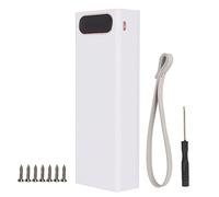 DIY Power Bank Case Kit, 20x18650 Mobile Power Bank Case Without Batteries, 2 USB Output 22.5W Fast Charging Detachable Battery Box with LCD Display and Micro Type C Input Port(white)