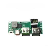DIY Power Bank Module- IP5356 Power Bank Module with Digital Display- PD QC Fast Charge 6-Port DIY Board for 3.7V Battery- Green