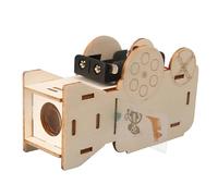 DIY Projector Science Experiments Kit, Wooden STEM Science Kits Build Your Own Slide Projector with Lens & Light | Educational Optical Physics Experiment Model for Kids Ages 8 9 10 11 12 13 14