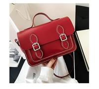 DIY Purse Bag Satchel Making Kit Cambridge Sewing Pattern Wallet PU Leather Material Craft Tool Set Handmade Handbag Shoulder Bag pdf Sew Knit Stitch Woman Girl(7.Burgundy Red)