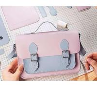 DIY Purse Bag Satchel Making Kit Cambridge Sewing Pattern Wallet PU Leather Material Craft Tool Set Handmade Handbag Shoulder Bag pdf Sew Knit Stitch Woman Girl Birthday Holiday Day Gift