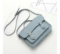DIY Purse Bag Satchel Making Kit Cambridge Sewing Pattern Wallet PU Leather Material Craft Tool Set Handmade Handbag Shoulder Bag pdf Sew Knit Stitch Woman Girl Birthday Holiday Day Gift (8.Blue Gray)