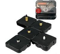 DIY Quartz Clock Movement Repair Kit Long Spindle Silent Sweep Mechanism for Wall Clocks with Threaded and Shaft Options (16mm shaft (12mm shaft (5mm thread))