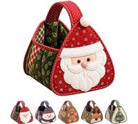 DIY Quilted Christmas Basket Kit Hand Sewing Craft Set | COMPLETE DIY KIT 5 CUTE CHARACTERS EASY 4-STEP SEWING(B)