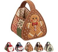 DIY Quilted Christmas Basket Kit Hand Sewing Craft Set | COMPLETE DIY KIT 5 CUTE CHARACTERS EASY 4-STEP SEWING(E)