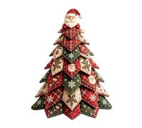 DIY Quilted Christmas Tree Kit - 3D Fabric Patchwork Tabletop Decor