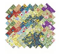 DIY Quilting Fabric kit 42-Piece Set Classic Large Flower Series Quilt Fabric Squares