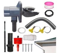 DIY Rain Butt Arrester and Accessory Set | Rain Fall Hose | Complete Sets for Diverting Rainwater - For 70-110 mm Garden House Outdoor Patio Lawn For Garden Watering